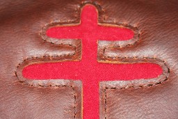 cross of Lorraine pouch, click to order